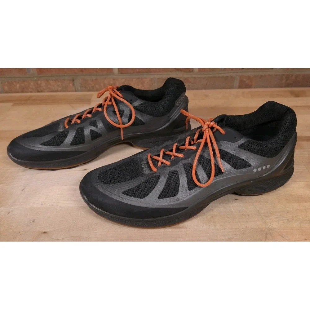 Ecco Mens Biom Fjuel Sneaker Shoes Sz 47 US 13 Black Grey